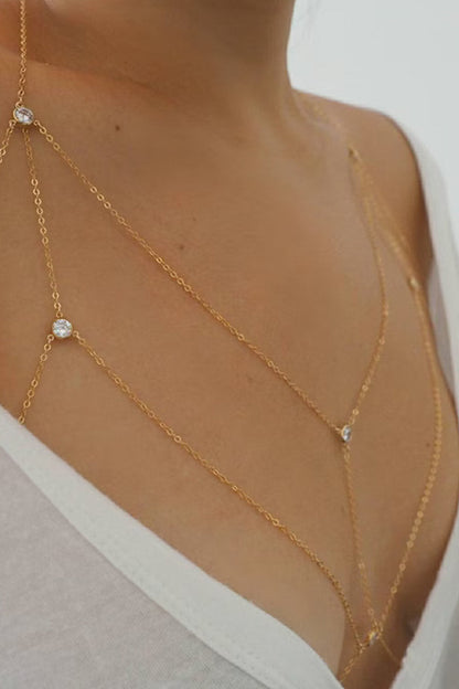 Draped Bust Body Chain