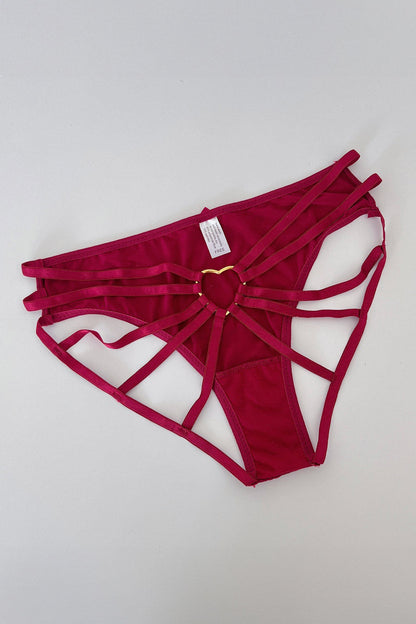 Strappy Back Heart O-Ring Panty