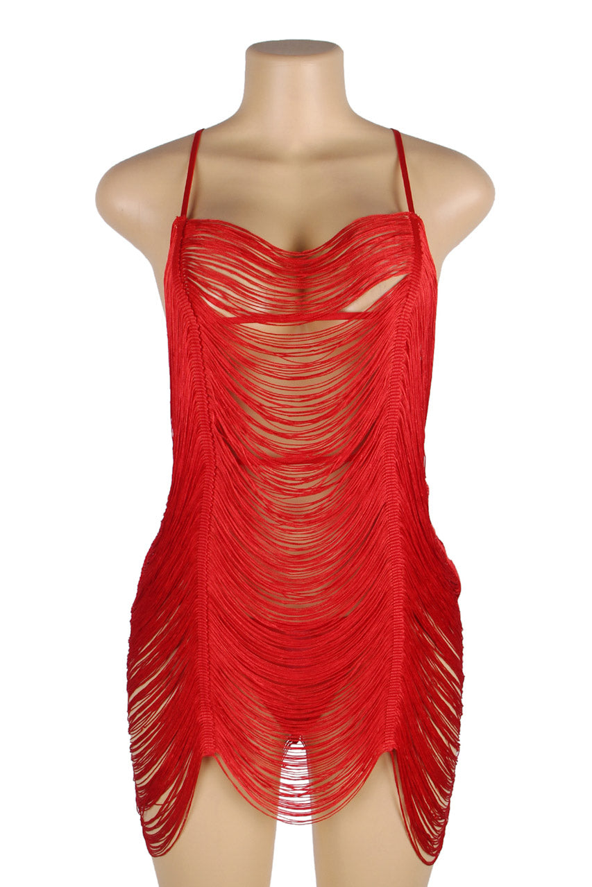 Shimmy Fringe Lingerie Chemise