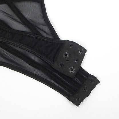 Black Harness Teddy with Chains
