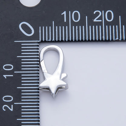 18K Gold Filled 17mm Shooting Star Lobster Claw Clasp Finding in Gold &amp; Silver | Z1418 Z1610