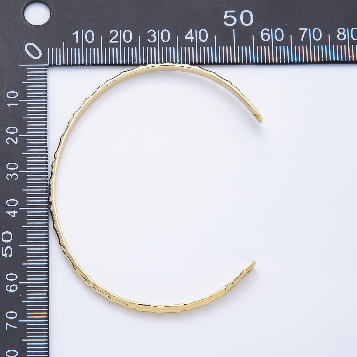 16K Gold Filled Minimalist Half Cuff Bracelet Finding for Bangle Supply | WA-04455