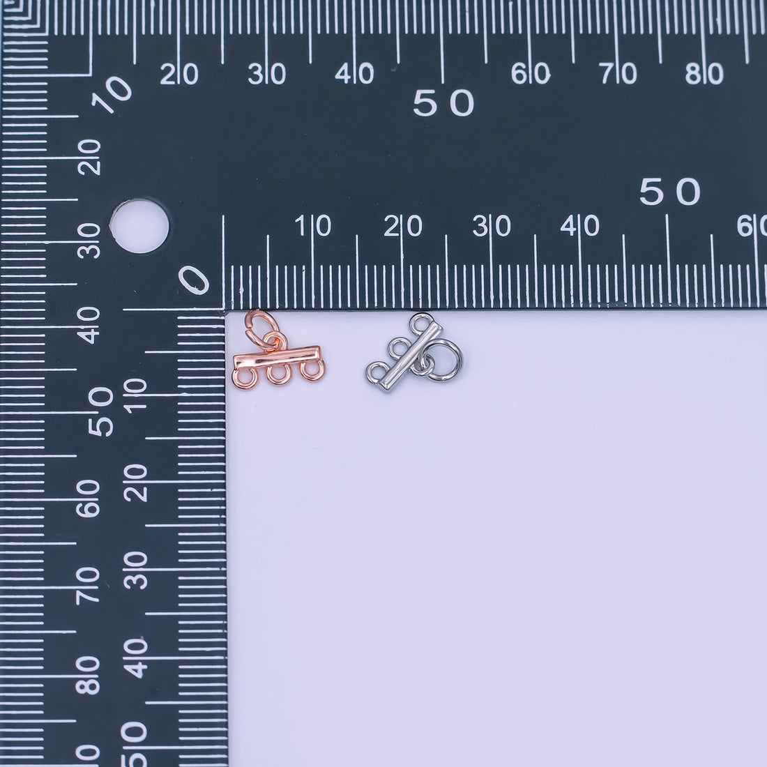 24K Gold Filled Triple Loop Drop Charm Bar Findings in Gold, Silver &amp; Rose Gold | Z1149 Z1150