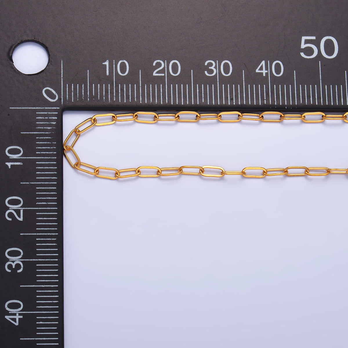 Stainless Steel 2.2mm Minimalist Paperclip Unfinished Chain by Yard | Roll-1550
