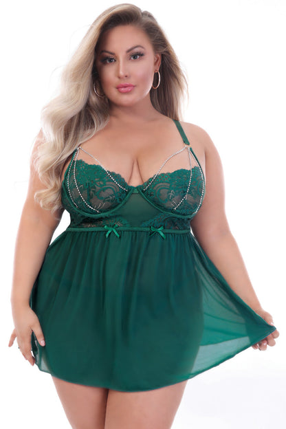 Plus Size Diamonds Are Forever Babydoll