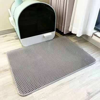 new 90X60CM Cat Litter Mat Waterproof Double Layer Pet Litter Box Mat Pet Toilet Cat Mat Nonslip Sand Cat Washable Mat Pet Clean