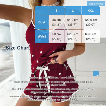2024 Summer Pajama Set Large Size Vest Shorts Women&