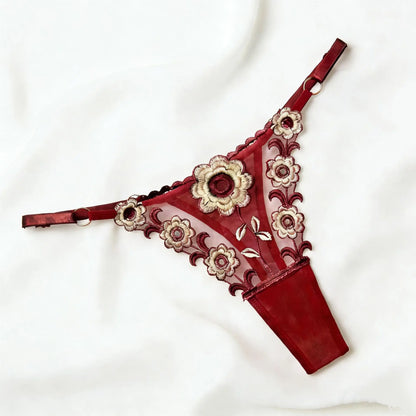 Thin Sexy Girls G String Thong Lace Panties Women Briefs Embroidery Hollow Out Transparent Underwear Female Lingerie