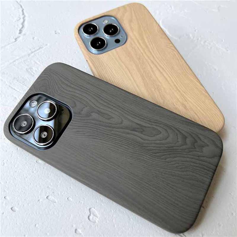 Retro Ultra Thin Wooden Texture Phone Cases For iPhone 14 13 12 11 Pro Max XS MAX XR XS X 7 8 Plus anti-skid Soft Cover Vintage Wooden Unique Classy &amp; Fully Protective Phone Case