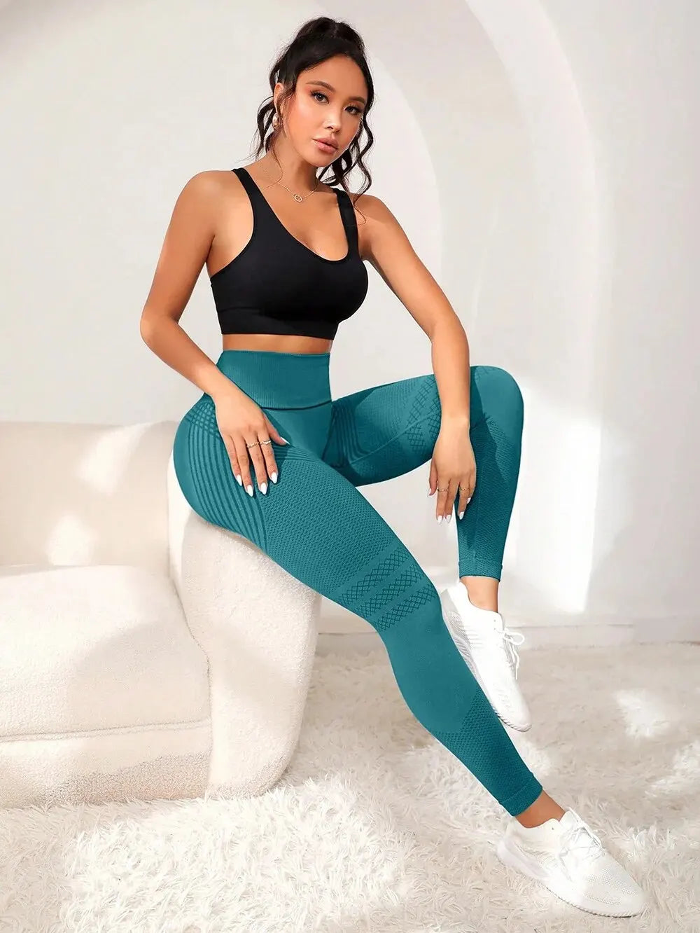 Sports Pants With Sexy Lines Lifting Buttocks Sports Tight Pants Women&