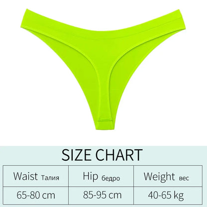 Low Waist Sexy Thong Women Panties G String Seamless Panties Underwear Sports Candy Color Yoga Girls Briefs Femlae Lingerie