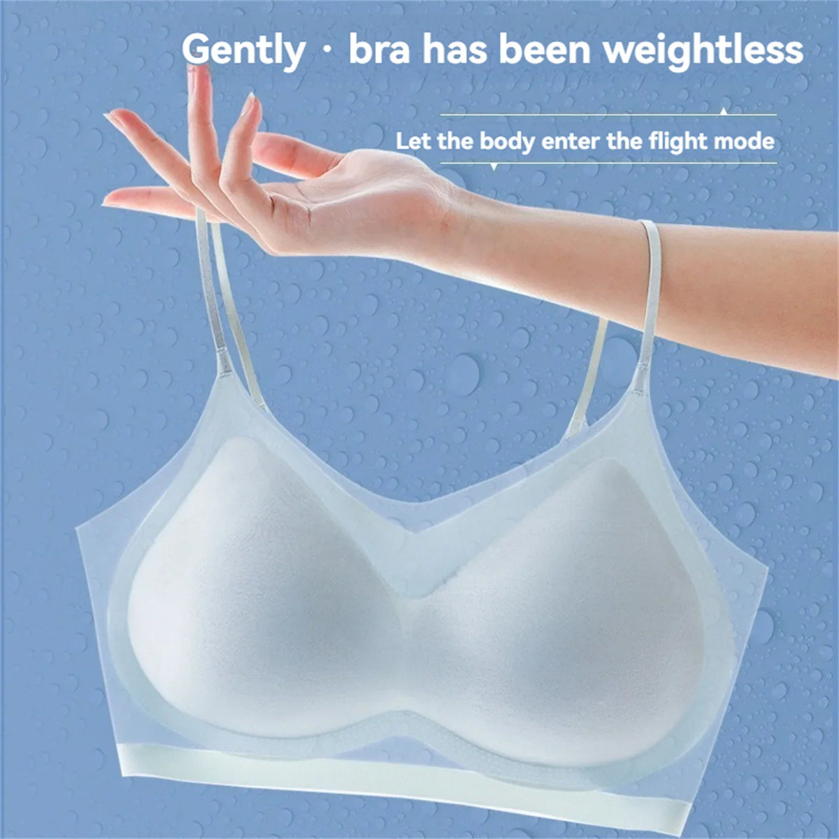 Ultra-Thin Breathable Ice Silk Top Bra Women&