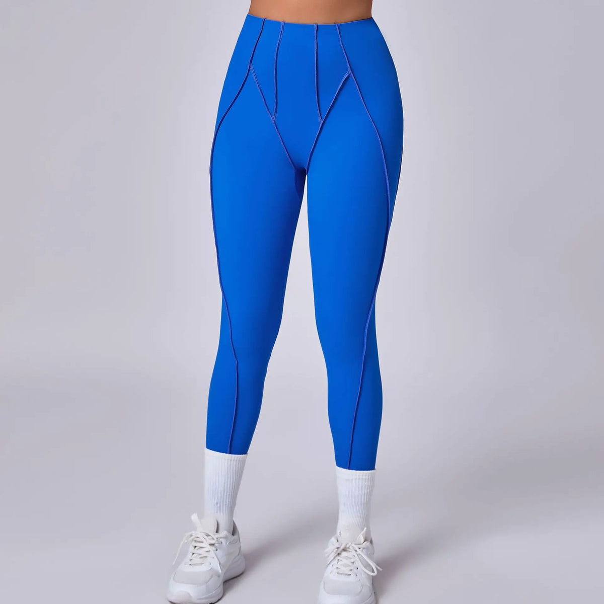 2-Piece Yoga Set – Open Back Sports Bra &amp; High Waist Shorts