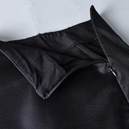 Trendix See Through Mesh Patchwork Skirts Women Fashion High Waist Casual Commuting Streetwear 2025 Vacation Party Elegant Skirt