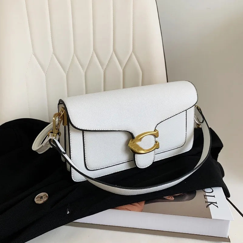 PU Crossbody Bag For Women With Double Straps Small Square Satchel Purse For Everyday Use