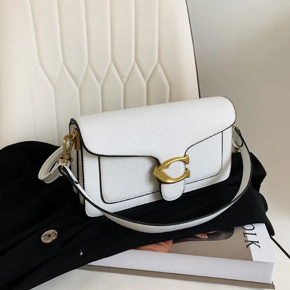 PU Crossbody Bag For Women With Double Straps Small Square Satchel Purse For Everyday Use