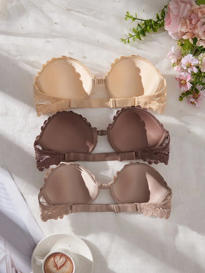 3Pcs Thin Cup Strapless Women&