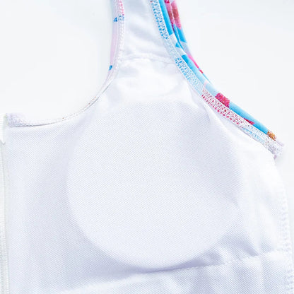 2026 Printed Zipper Swimsuit One Piece Sexy Swimwear Women Floral Bathers Bathing Swimming Swim Suit Female Beachwear