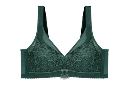 French Lace Minimizer Bra for Women U-Back Side Support Top Up Bra Anti-Sag Sexy Shapewear Underwear New Autumn OWD6017