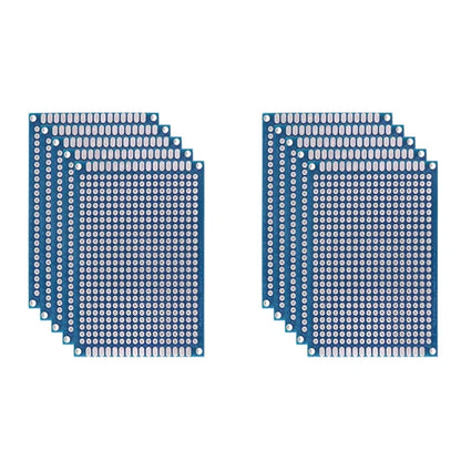 5/10PCS PCB Board Prototype Board Blue 2x8/3x7/4x6/5x7/7x9cm Double Sided Circuit Boards For DIY Soldering Project