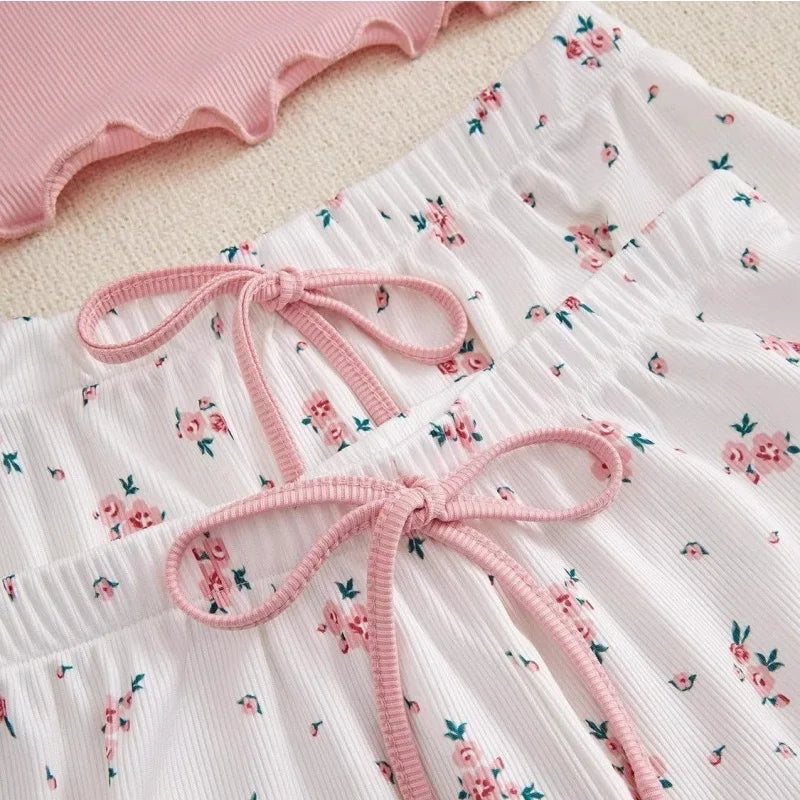 Three Piece Pajamas Set Women&