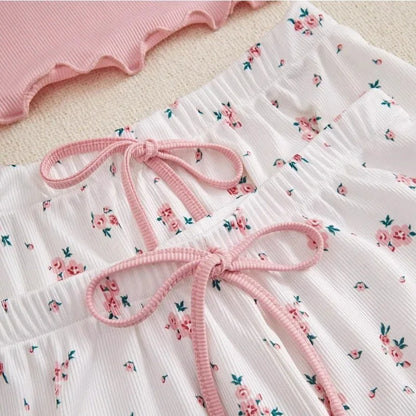 Three Piece Pajamas Set Women&