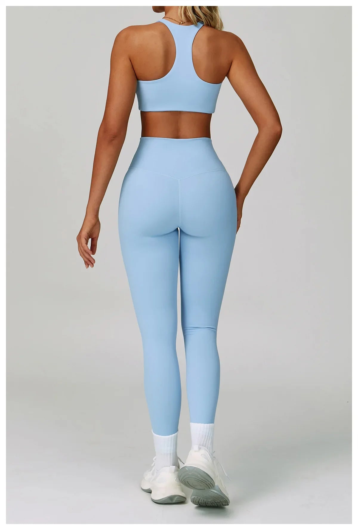 2/3-Piece Activewear Set – Sports Bra &amp; High Waist Leggings