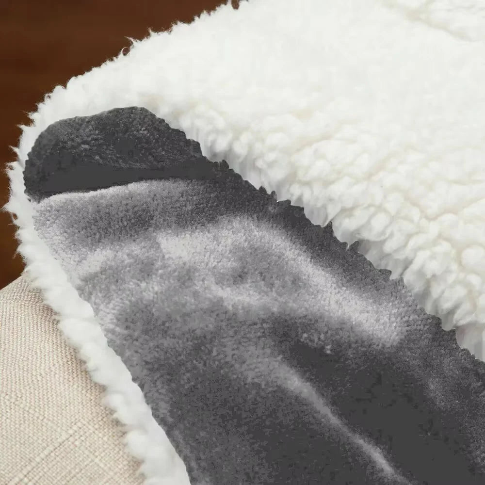 1Pc 130X160cm Sherpa Fleece Blanket Thicken Soft Warm Bed Sofa Throw Blankets Microfiber Winter Bed Blanket for Camping