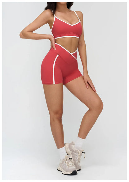 Women Bra Shockproof Gym Top Women Underwear Thin Strap Halter Sports Bras Scrunch Push-up Workout Yoga Tank Tops Women&