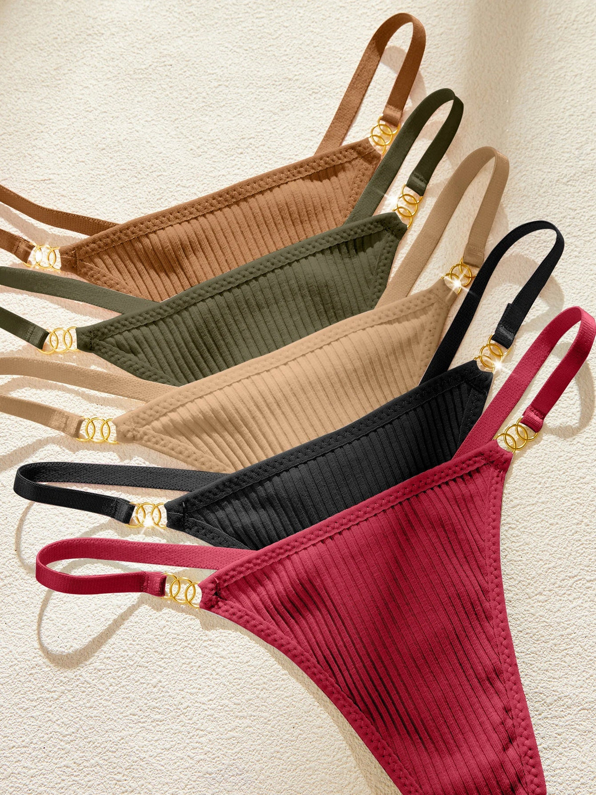 5PCS/Set Solid Women&
