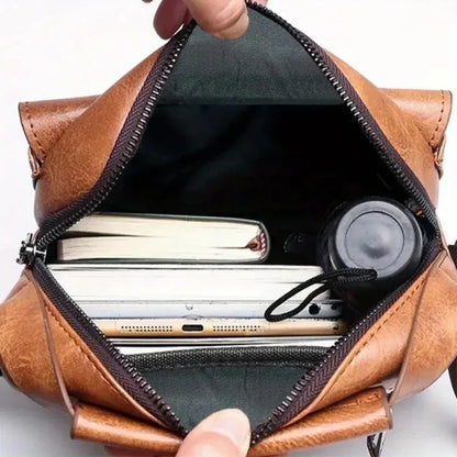 PU Shoulder Bag For Men With Handle Crossbody Briefcase And Casual Daypack For Work