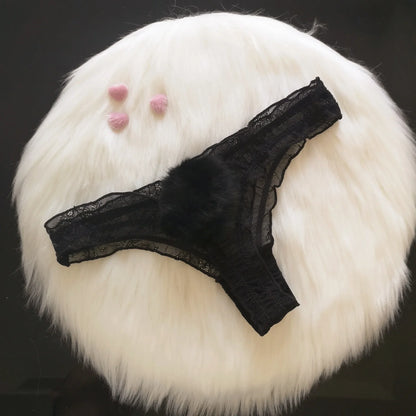 Sexy Panties Cute Rabbit Tail Women&
