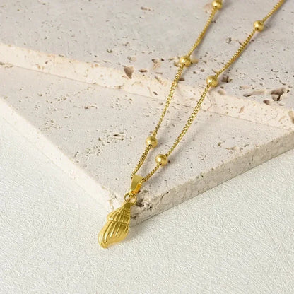 1Pc Temperament Fashion Summer Beach Blue Marine Life Sea Horse Shell Turtle Mini Fish Bead Necklace Classic Clavicle Chain