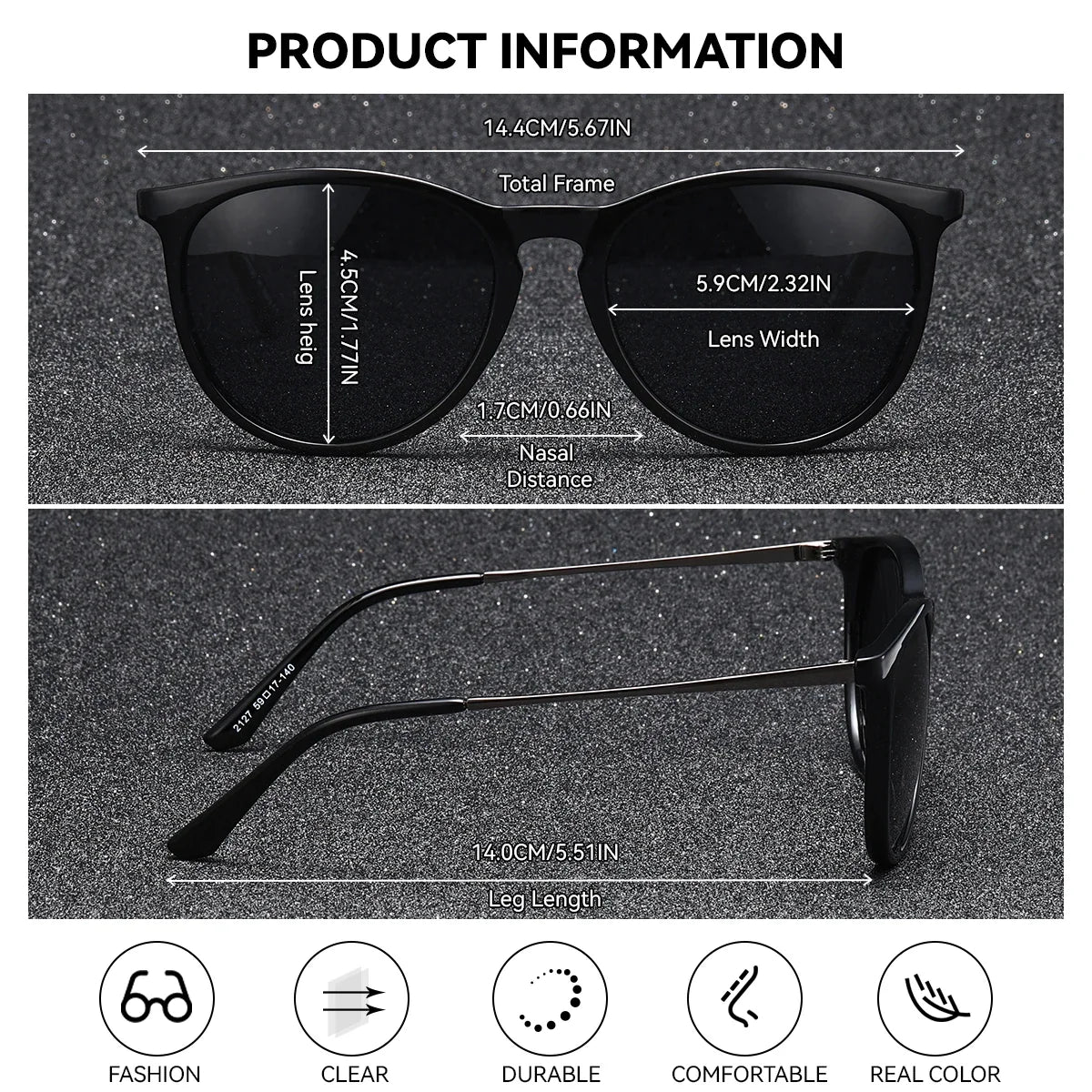 BARCUR Sunglasses Women’s Leopard Print Two-Tone Cat Eye Fashion Glasses – Trendy Polarized UV400 Gradient TAC Lenses for Summer Travel &amp; Outdoor Activities
