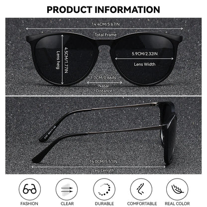 BARCUR Sunglasses Women’s Leopard Print Two-Tone Cat Eye Fashion Glasses – Trendy Polarized UV400 Gradient TAC Lenses for Summer Travel &amp; Outdoor Activities
