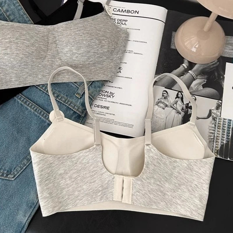 Comfortable Seamless Bras Soft Support Push-Up Bra for Women Small Bust Anti-Sag Underwire Women&