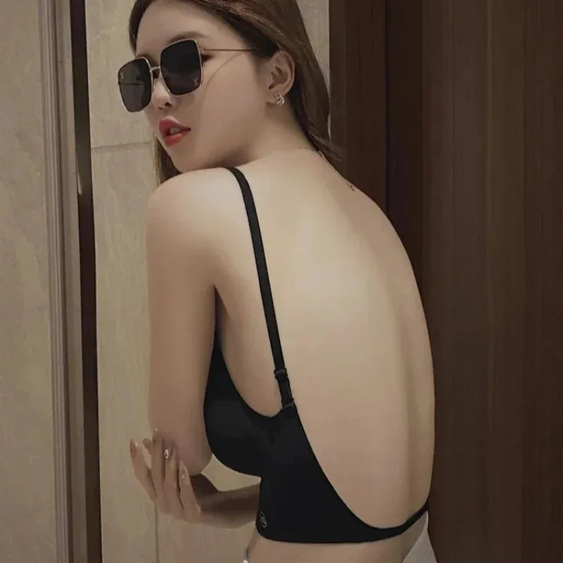 Sexy Large Backless U-shaped Beautiful Back Sling Underwear Women&