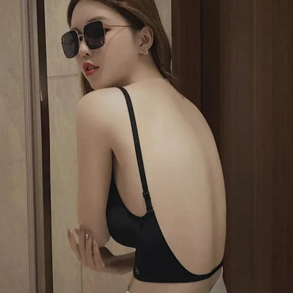 Sexy Large Backless U-shaped Beautiful Back Sling Underwear Women&