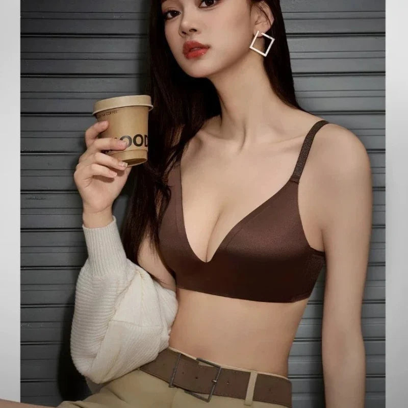 2026 Seamless Bras for Women Push Up Bras No Wire Brassiere A B Cup Underwear Sexy Bralette Three Quarters(3/4 Cup) Lingerie