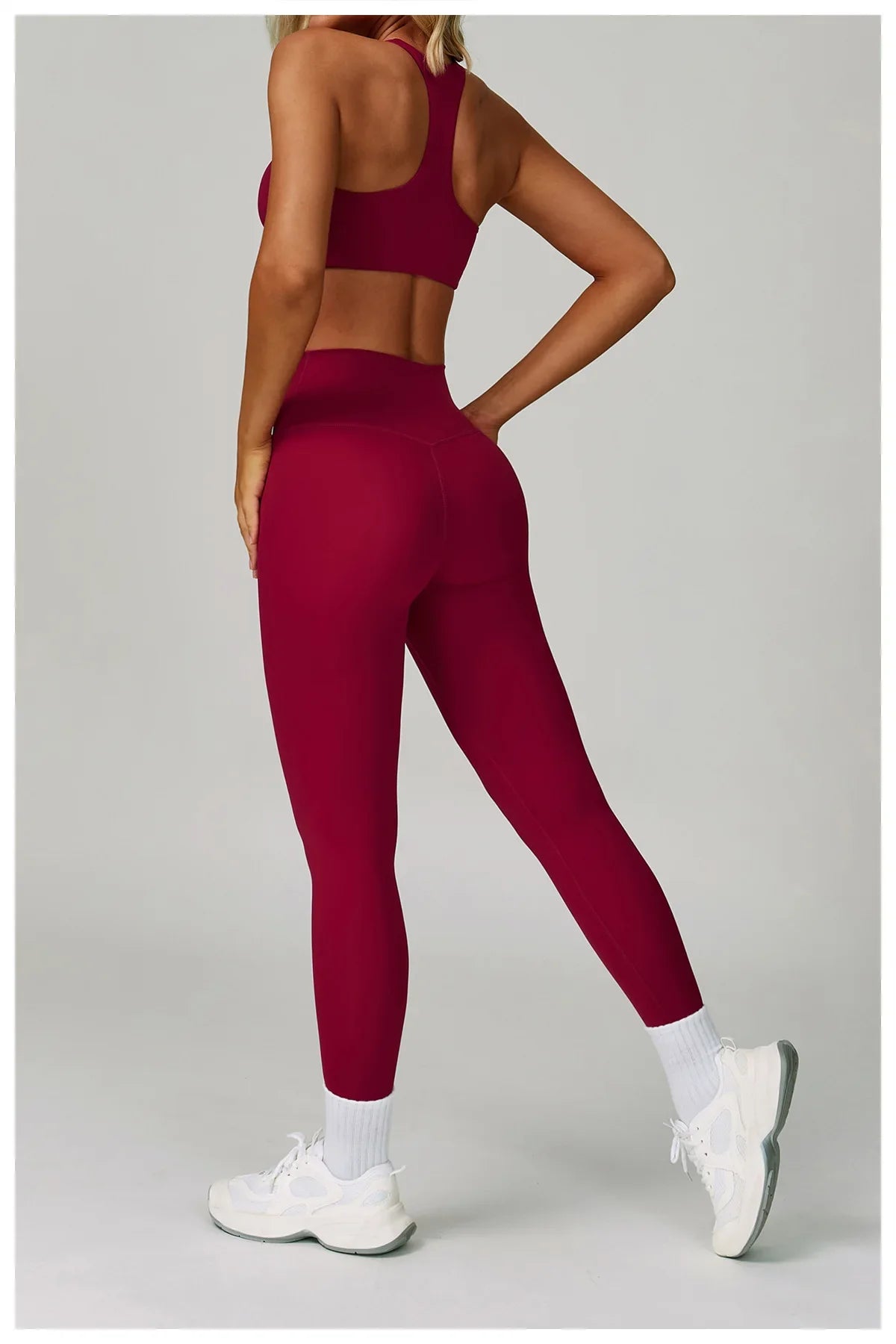 2/3-Piece Activewear Set – Sports Bra &amp; High Waist Leggings