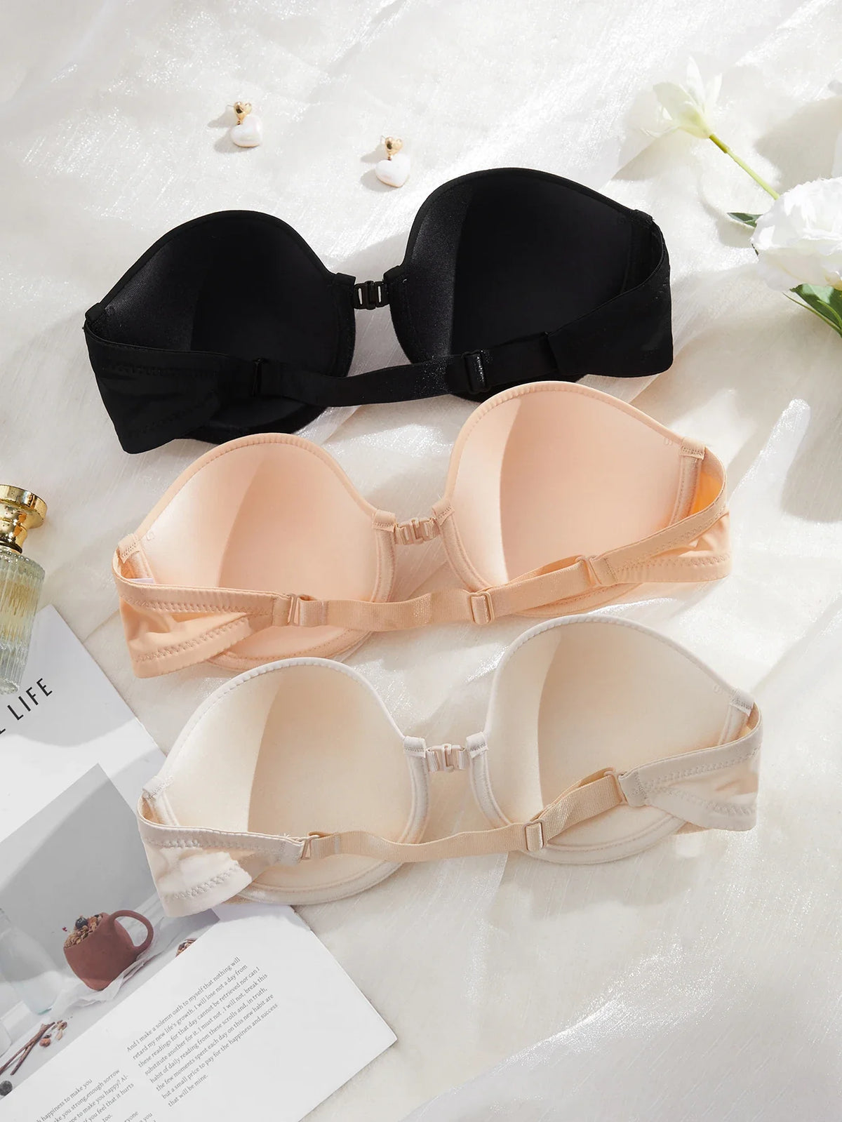 3Pcs/Set Demi Cup Seamless Women&