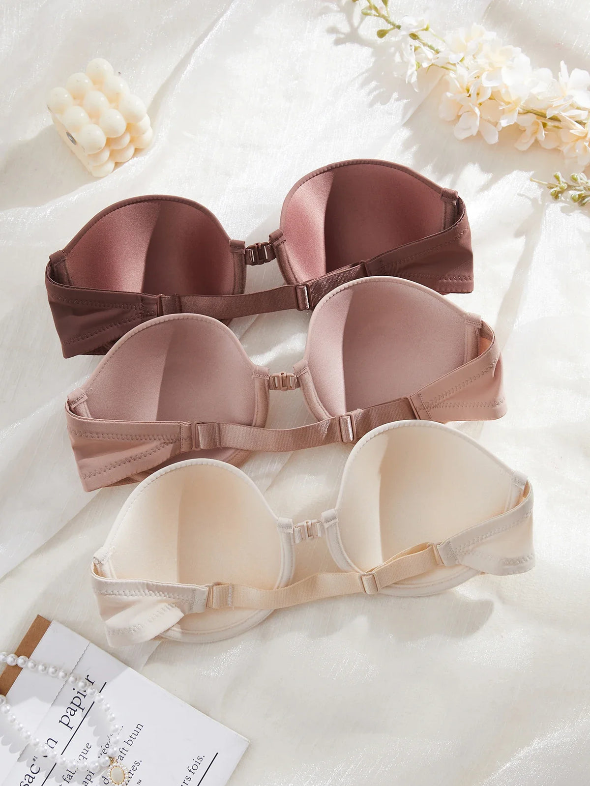 3Pcs/Set Demi Cup Seamless Women&