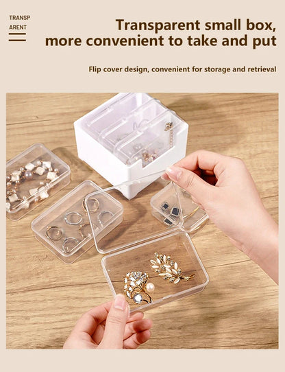 1Set Cable Storage Box Multifunctional Desk Organizer Bag Wire Charging Management Box Jewelry Storage Container For Home Office