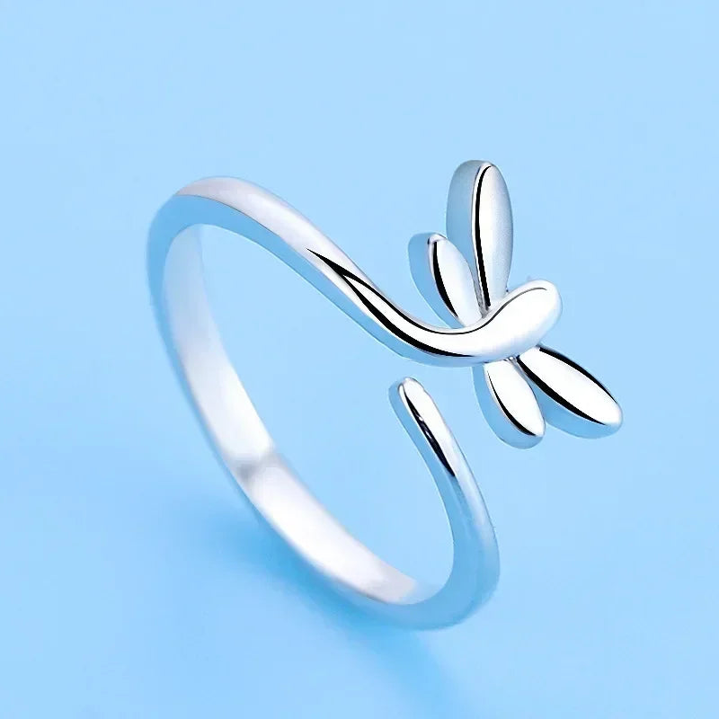 Hot 925 Sterling Silver Ring AAA Zircon Adjustable Simplicity Fashion Exquisite Women Jewelry Accessories Wedding Party Gift