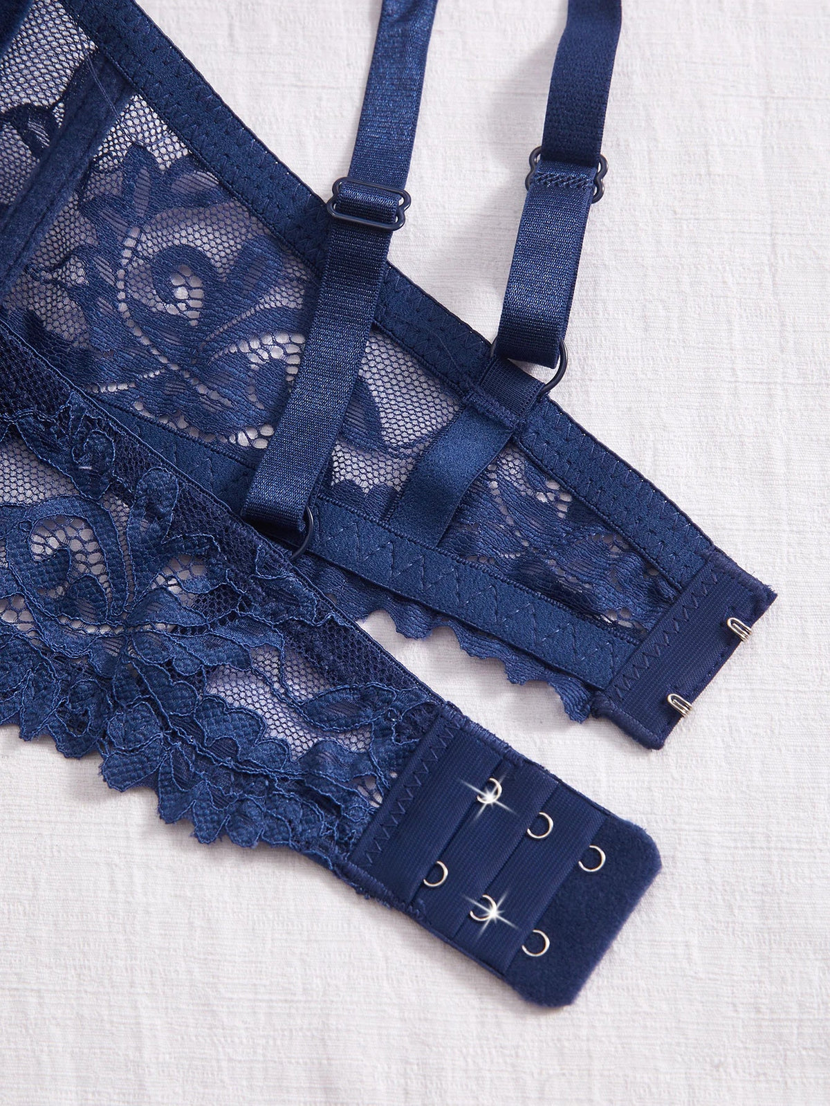3Pcs Floral Lace Women&