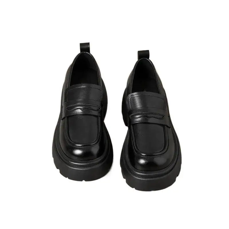 2026 Thick-Soled Waterproof British-Style Women&