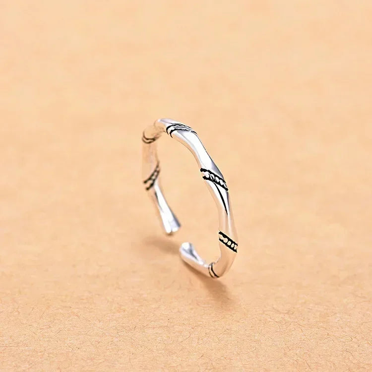 Hot 925 Sterling Silver Ring AAA Zircon Adjustable Simplicity Fashion Exquisite Women Jewelry Accessories Wedding Party Gift