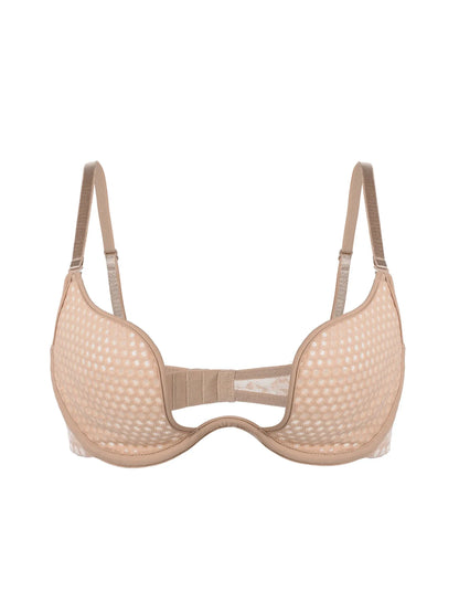 Sexy U-shaped spacer bra thin mesh Breathable underwear underwire comfortable stylish Lingerie bralette