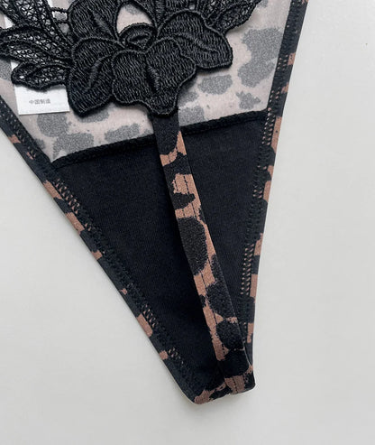 Floral Embroidery Sexy G String Underwear Women Panties T-Back Briefs Female Lingerie Erotic Girls Thongs Bikini Size S-XXL