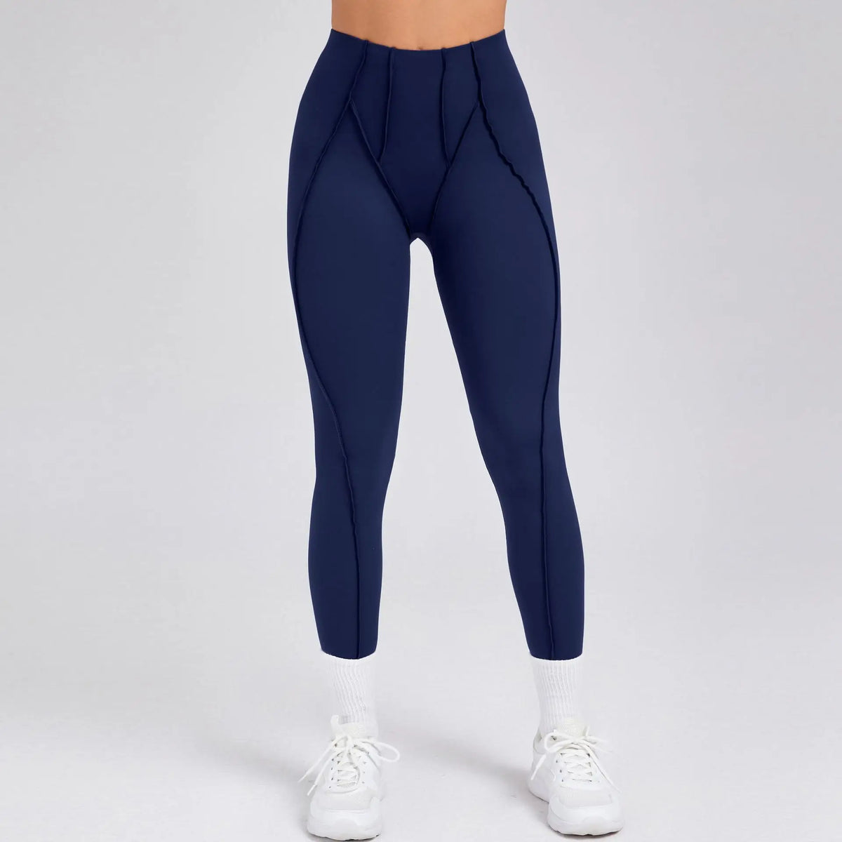 2-Piece Yoga Set – Open Back Sports Bra &amp; High Waist Shorts